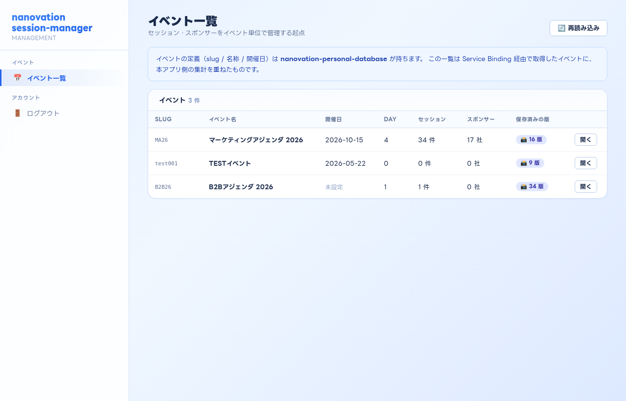 イベント一覧
